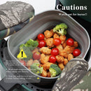 Rectangle Air Fryer Liner, Reusable Silicone Round Air Fryer Pot,Non-Stick Oil Filter Design 100% Food-Grade Kitchen Mat, 20cm Large Replacement Accessories for Air Fryer(Grey)