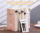 3Pcs Automatic Bookmark, Silicone Smart Book Marks for Reading Women, Men, Kids,Cute Unique Book Markers Bookmark Clip Reading Accessories Gifts for Book Lovers (1 Dark Grey+1 Light Grey+1 Beige)