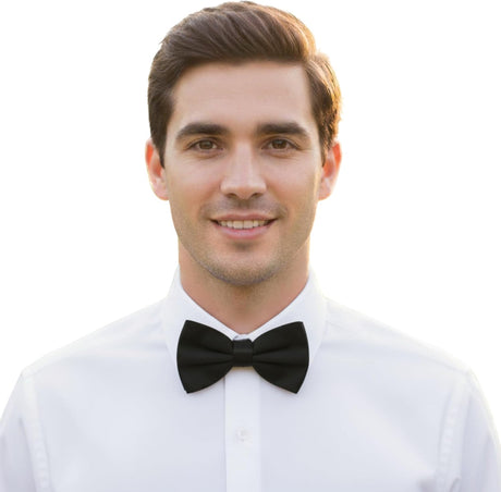 Adjustable Classic Pretied Bow Tie for Men, Women, and Boys - Men's Bowtie for Wedding, Costume Party and Formal Events
