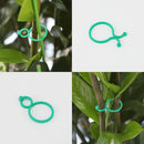 Garden Plant Support Clips 100Pcs Green Tomato Clips Vegetables Vine Flower Clips Garden Clips For Climbing Plants, Securing Plants