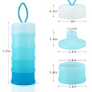 Baby Formula Dispenser On The Go, Stackable Formula Dispenser Formula Container to Go, Non-Spill Portable Milk Powder Kids Snack Storage Container, BPA Free