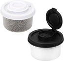 Salt and Pepper Shakers, Mini Salt Shaker to go Moisture Proof Salt Pepper Shakers Spice Container Dispenser for Camping Picnic Lunch Boxes Travel Kitchen