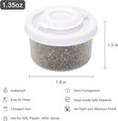 Salt and Pepper Shakers, Mini Salt Shaker to go Moisture Proof Salt Pepper Shakers Spice Container Dispenser for Camping Picnic Lunch Boxes Travel Kitchen