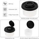 Salt and Pepper Shakers, Mini Salt Shaker to go Moisture Proof Salt Pepper Shakers Spice Container Dispenser for Camping Picnic Lunch Boxes Travel Kitchen