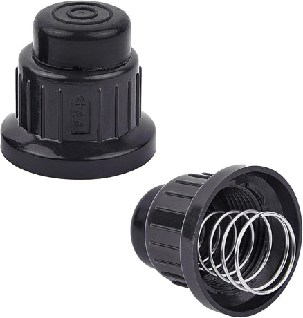 2Pcs AA Battery Push Button Igniter Caps with Spring, Igniter Replacement Button Cap for Blackstone Char-Broil Gas Grill, BBQ, Fire Pit, Barbecue, Spark Generator Cover
