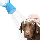 Portable Outdoor Shower for Dogs, Portable Pet Shower Head Attachment Outdoor Water Sprayer Accessory, Fits Most Plastic Water Bottles for Camping Hiking Beach (1 Pack, Blue)