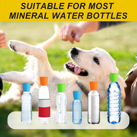 Portable Outdoor Shower for Dogs, Portable Pet Shower Head Attachment Outdoor Water Sprayer Accessory, Fits Most Plastic Water Bottles for Camping Hiking Beach (1 Pack, Blue)