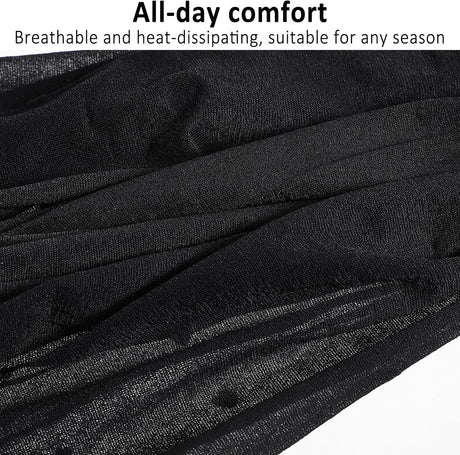 3 Pairs Women's Sheer Knee High Stockings, Black Dot Sheer Thin Socks, Stretchy Breathable Knee High Socks
