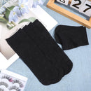 3 Pairs Women Sheer Ankle Socks, Sheer Polka Dot Ankle Dress Socks for Women, Stretchy Breathable Reinforced Toe Nylon Thin Fishnet Mesh Elegant Casual Lace Trouser Sockings (Black)