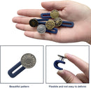 10 Pcs Expander Button for Extender Jeans Pants Collar, 5 Styles Pants Waist No Sew Instant Silicone Extender Button for Men and Women