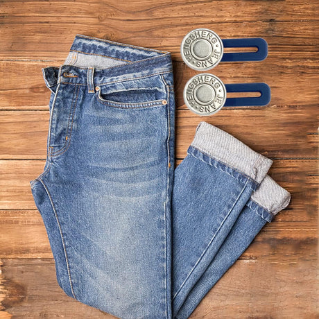 10 Pcs Expander Button for Extender Jeans Pants Collar, 5 Styles Pants Waist No Sew Instant Silicone Extender Button for Men and Women
