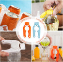 4-Pack Bottle Cap Opener - 3 in 1 Multi-Purpose Water Bottle Openers for Weak Hands, Seniors, Elderly - Plastic Water Bottle Opening Tool for Home, Kitchen, Camping, Travel On-Go - Get Lids Off Easily