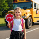 2Pcs Stop and Go Sign with Handle,Mini Stop Sign Double Sided for Guiding Teaching Traffic Safety