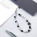 Beaded Camera Hand Strap, Cool Black Star Phone Lanyard Wrist Cute Bag Charm Digital Camera Wrist Strap for Phone Bag Keychain