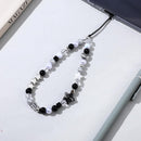 Beaded Camera Hand Strap, Cool Black Star Phone Lanyard Wrist Cute Bag Charm Digital Camera Wrist Strap for Phone Bag Keychain