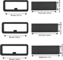 6Pcs Watch Band Loops Watch Strap Holder Loop Black Watch Band Strap Loops Watch Strap Keeper Holder Retainer Silicone Replacement Watch Strap Loop for Smart Sport Watch Wristband