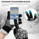 Winter Gloves for Women & Men Wool Winter Gloves Warm Thicken Fleece Touch Screen Glove for Cold Weather