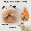 Winter Gloves for Women & Men Wool Winter Gloves Warm Thicken Fleece Touch Screen Glove for Cold Weather