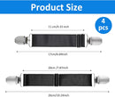 Vin Beauty 4 Pcs Adjustable Elastic Boot Straps Pant Leg Straps Elastic Adjustable Cowboy Boot Strap Clamp for Pants for Women and Men Riding Motorcycle Mitten Pants