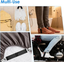 Vin Beauty 4 Pcs Adjustable Elastic Boot Straps Pant Leg Straps Elastic Adjustable Cowboy Boot Strap Clamp for Pants for Women and Men Riding Motorcycle Mitten Pants