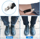 Vin Beauty 4 Pcs Adjustable Elastic Boot Straps Pant Leg Straps Elastic Adjustable Cowboy Boot Strap Clamp for Pants for Women and Men Riding Motorcycle Mitten Pants