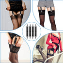 Vin Beauty 4 Pcs Adjustable Elastic Boot Straps Pant Leg Straps Elastic Adjustable Cowboy Boot Strap Clamp for Pants for Women and Men Riding Motorcycle Mitten Pants