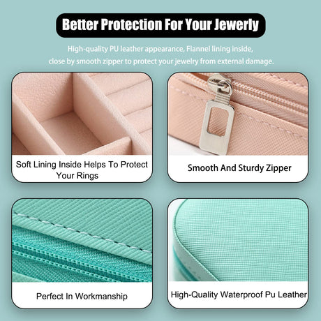 MODENGKGJIAN Mini Jewelry Travel Case, TSA Approved Travel Bottles, Perfect size to fit in your carry- luggage for travel or vacatis.
