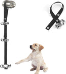 Upgraded Puppy Bells Dog Doorbells for Door Knob/Potty Training/Go Outside-Dog Puppies Dogs Doggy Doggie Pooch Pet Cat Lovers-Premium Quality-3 Snaps Length Adjustment Black; 1 Pack