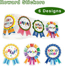 STARLIBOO Reward Stickers, Compliment Stickers, 300pcs Reward Labels, 2.2 * 2.8 Inches Teacher Classroom Reward Gifts Encourage Kids to Do Chores Go to The Toilet (Badge Designs)