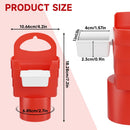 French Fry Holder and Dip Sauce Holder Set for Car, Mini Sauce Holder for On-The-Go Snacking, Idea for Men and Women Stocking Stuffer, for Holiday Present (Red)