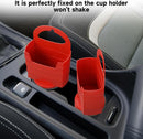 French Fry Holder and Dip Sauce Holder Set for Car, Mini Sauce Holder for On-The-Go Snacking, Idea for Men and Women Stocking Stuffer, for Holiday Present (Red)