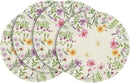 Floral Butterfly Summer Round Placemats Set of 4, 14 Inch Seasonal Spring Placemats for Party Kitchen Dining Summer Decoration
