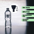 2 Pack Protein Powder Container to Go - Mini Funnel with Keychain and Keyring, Water Bottle Funnel for Shakers