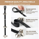 Upgraded Puppy Bells Dog Doorbells for Door Knob/Potty Training/Go Outside-Dog Bells for Puppies Dogs Doggy Doggie Pooch Pet Cat for Dog Lovers-Premium Quality-3 Snaps for Length Adjustment