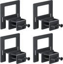 Non Slip Mattress Gaskets for Metal Bed Frame, Mattress Holder in Place Gripper, Adjustable Mattress Retainer Bar, Keep Mattress from Sliding Gripper, 4 PCS, Black