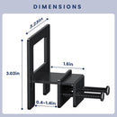 Non Slip Mattress Gaskets for Metal Bed Frame, Mattress Holder in Place Gripper, Adjustable Mattress Retainer Bar, Keep Mattress from Sliding Gripper, 4 PCS, Black