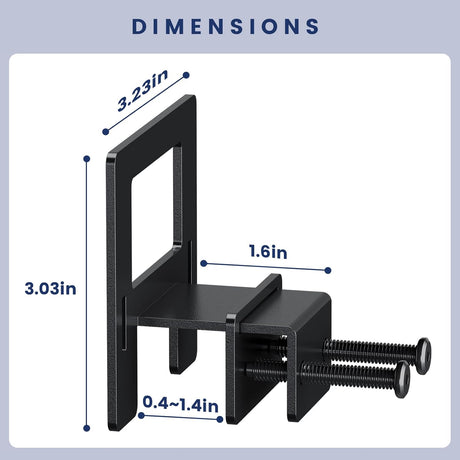 Non Slip Mattress Gaskets for Metal Bed Frame, Mattress Holder in Place Gripper, Adjustable Mattress Retainer Bar, Keep Mattress from Sliding Gripper, 4 PCS, Black