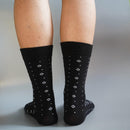 Mens Fun Dress Socks, Pattern Funny Casual Socks Pack, Colorful Striped Cotton Novelty Socks Size 10-13