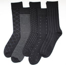 Mens Fun Dress Socks, Pattern Funny Casual Socks Pack, Colorful Striped Cotton Novelty Socks Size 10-13
