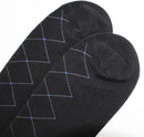 Mens Fun Dress Socks, Pattern Funny Casual Socks Pack, Colorful Striped Cotton Novelty Socks Size 10-13