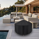 Round Fire Pit Cover for 22-34 Inch Firepit, Heavy Duty Outdoor Patio Fireplace Covers - Waterproof Dustproof Anti UV and Tear Resistant