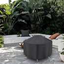 Round Fire Pit Cover for 22-34 Inch Firepit, Heavy Duty Outdoor Patio Fireplace Covers - Waterproof Dustproof Anti UV and Tear Resistant