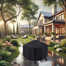 Round Fire Pit Cover for 22-34 Inch Firepit, Heavy Duty Outdoor Patio Fireplace Covers - Waterproof Dustproof Anti UV and Tear Resistant