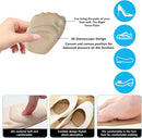 6 Pairs Metatarsal Pads for Women, Forefoot Cushion Inserts for Women Shoes, Non-Sliding Insole Pads for Open Toe Shoes, Ball of Foot Cushions, Shoe Filler, Reduce Foot Slip