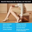 6 Pairs Metatarsal Pads for Women, Forefoot Cushion Inserts for Women Shoes, Non-Sliding Insole Pads for Open Toe Shoes, Ball of Foot Cushions, Shoe Filler, Reduce Foot Slip
