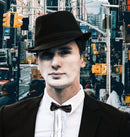 1920s Men Fedora Hat Cap for Men,Manhattan Hat for 1920s Mens Gatsby Costume Accessories