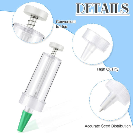 Mini Sowing Seed Dispenser Sower Seed Spreader Garden Planter Hand Seeder Tool Seed Manual Planter Garden Flower Plant Sower Planter Mini Hand Garden Seed Dispenser Planter Starter Seeder