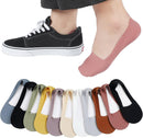 10 Pairs No Show Socks - Women & Men, Low Cut, Liner, Ice Silk, Nonslip, Invisible, Thin