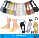 10 Pairs No Show Socks - Women & Men, Low Cut, Liner, Ice Silk, Nonslip, Invisible, Thin