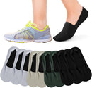 10 Pairs No Show Socks Women Men Low Cut Liner Socks Ice Silk Socks Nonslip Liner Socks Invisible Socks Thin Socks